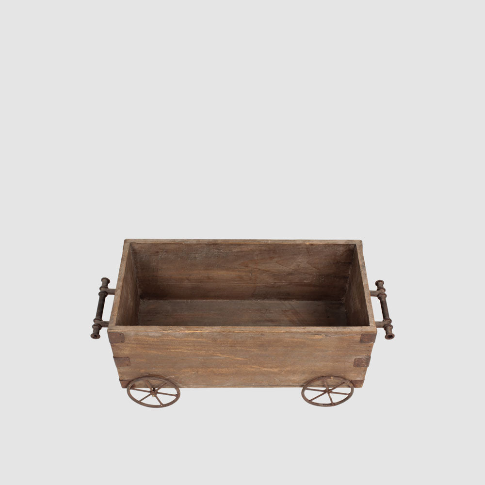 Serre Wooden Box Large With Wheels