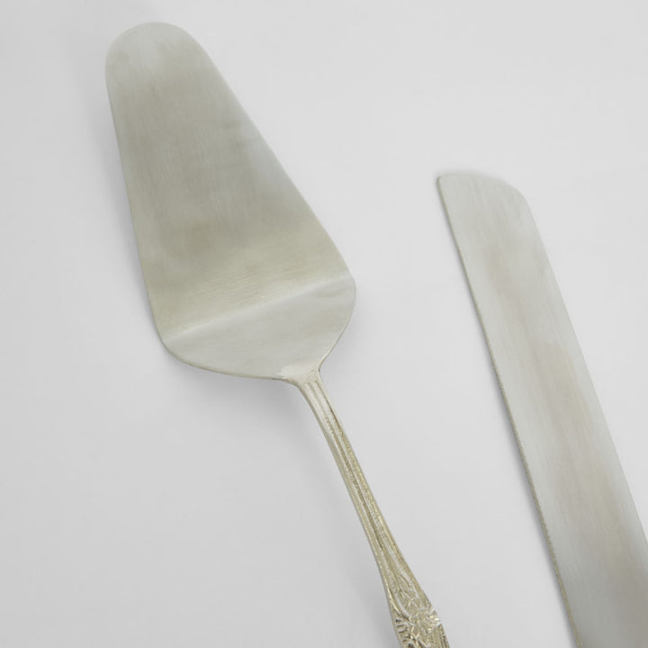 Eden Set of 2 Cake Server Silver