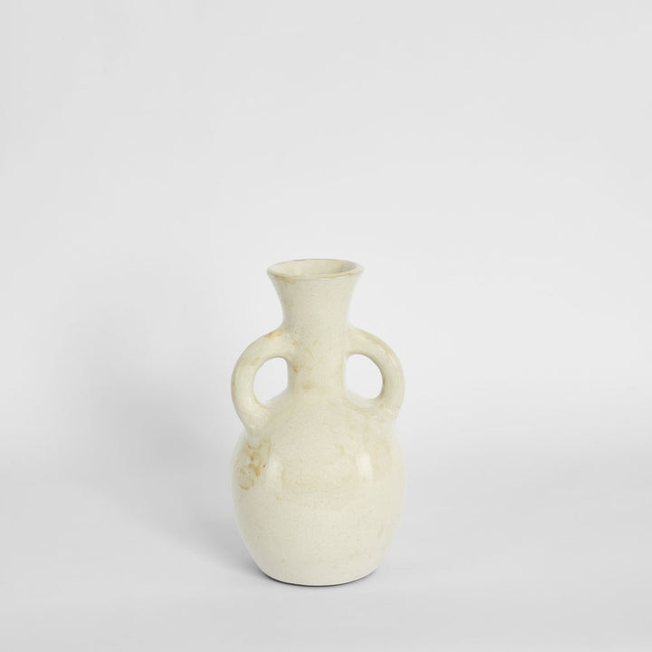 Jolie Vase Wide Rustic Beige