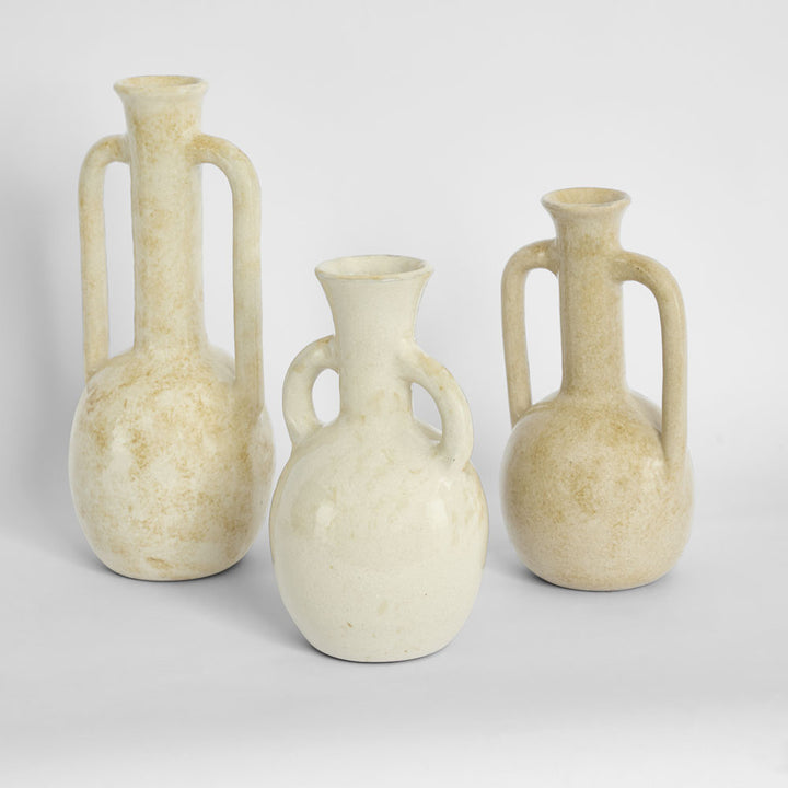 Jolie Vase Wide Rustic Beige