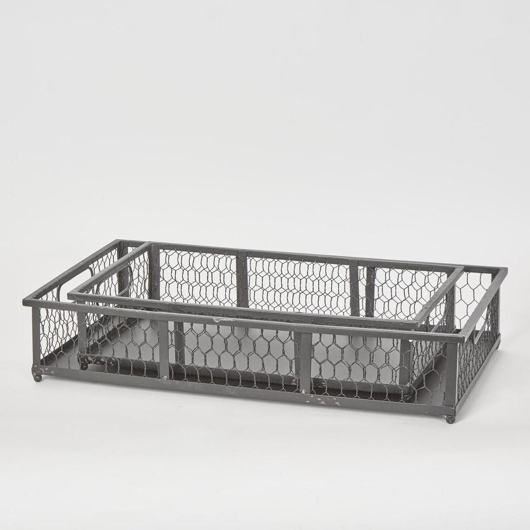 Picardy Wire Trays Set of 2