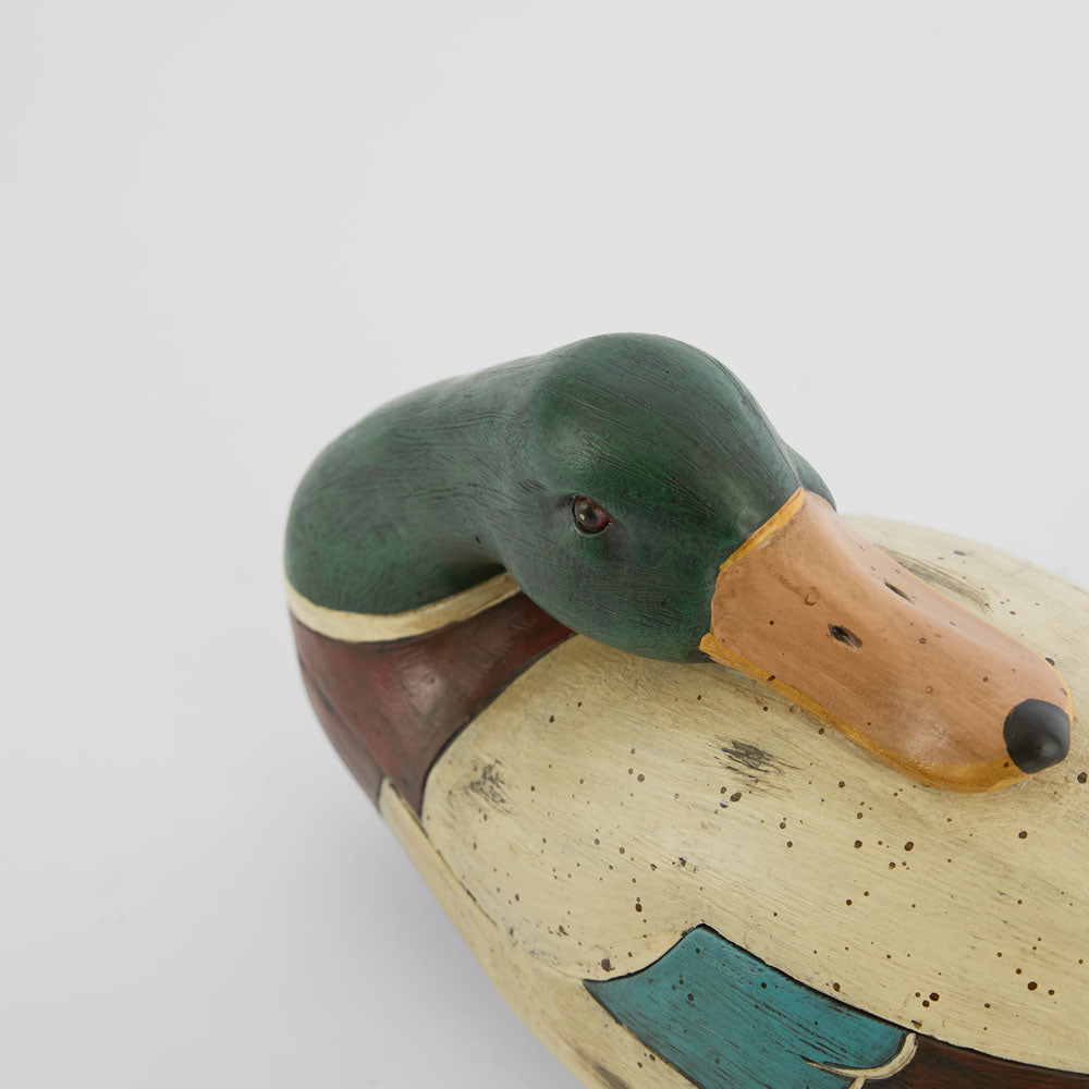 Willow Duck Sculpture Green