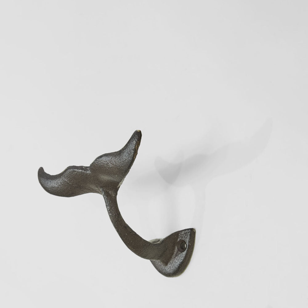 Whale Tail Cast Iron Wall Hook