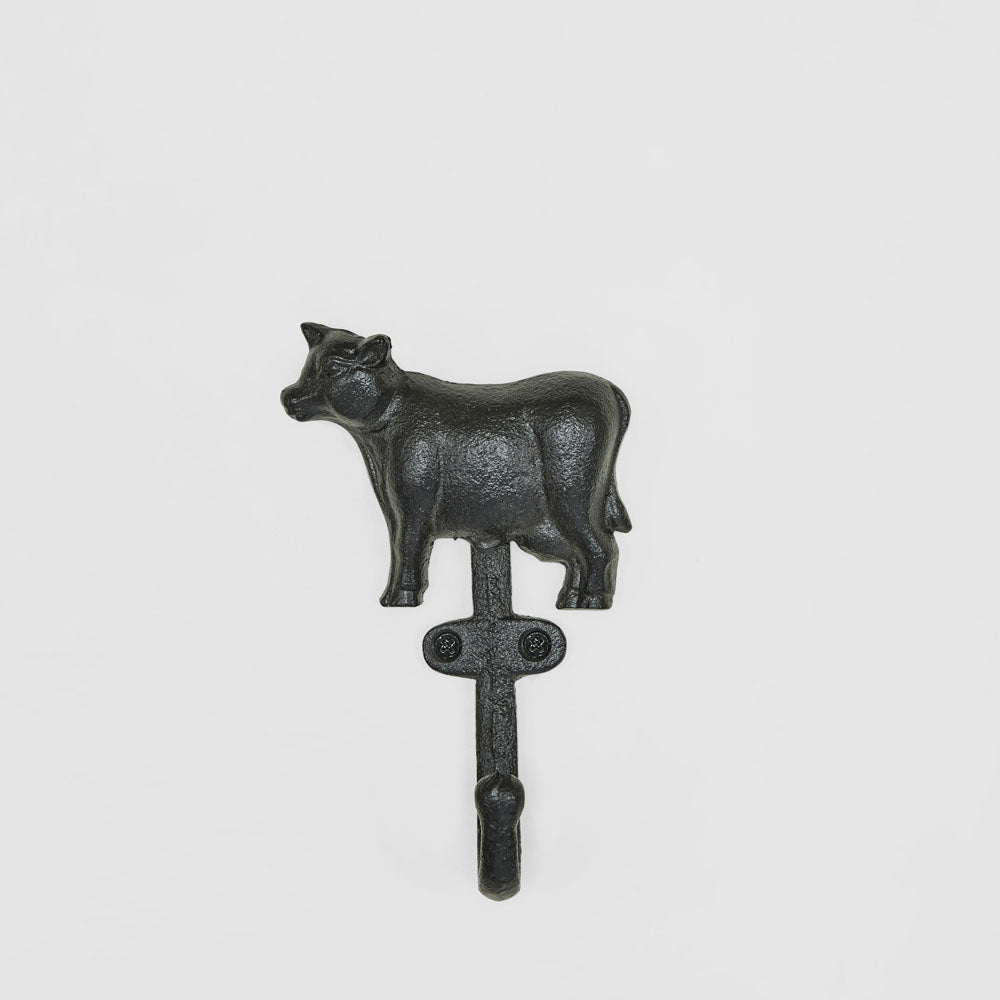 Country Cow Cast Iron Wall Hook