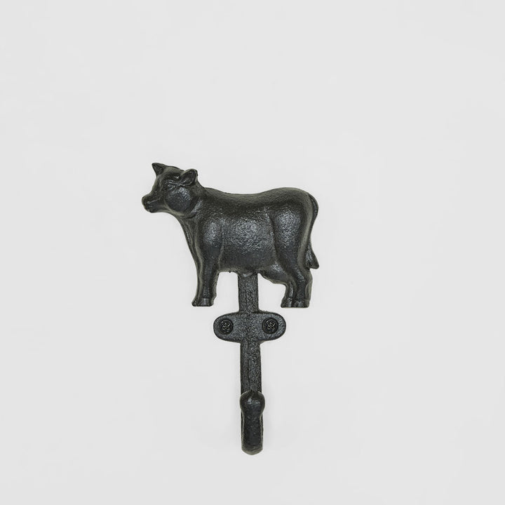 Country Cow Cast Iron Wall Hook