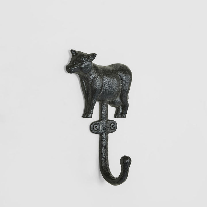 Country Cow Cast Iron Wall Hook