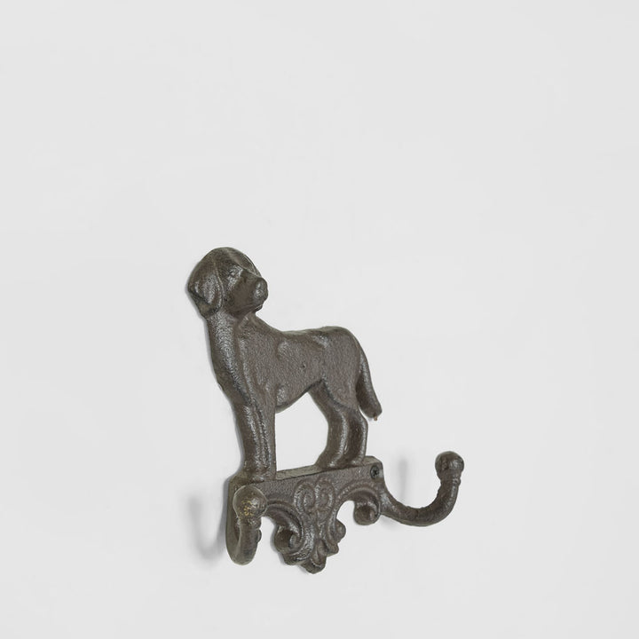 Country Dog Cast Iron Double Wall Hook