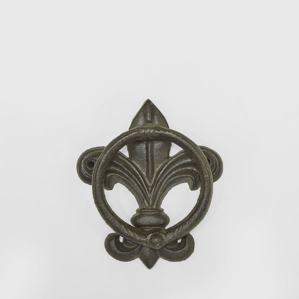 Fleur De Lis Cast Iron Door Knock