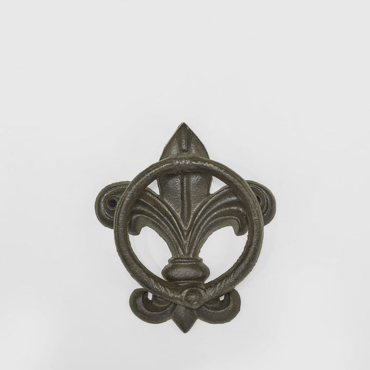 Fleur De Lis Cast Iron Door Knock