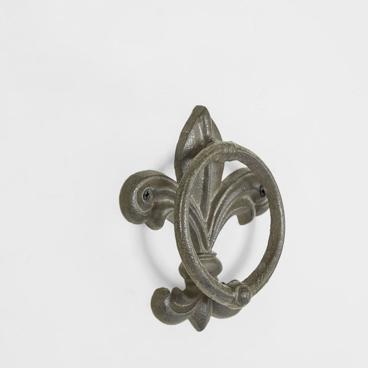 Fleur De Lis Cast Iron Door Knock