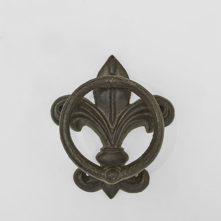 Fleur De Lis Cast Iron Door Knock