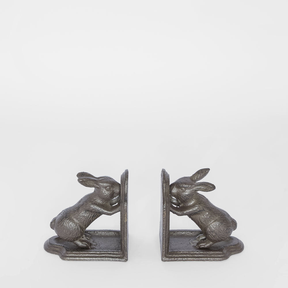 Hugo Hare Cast Iron Book Ends