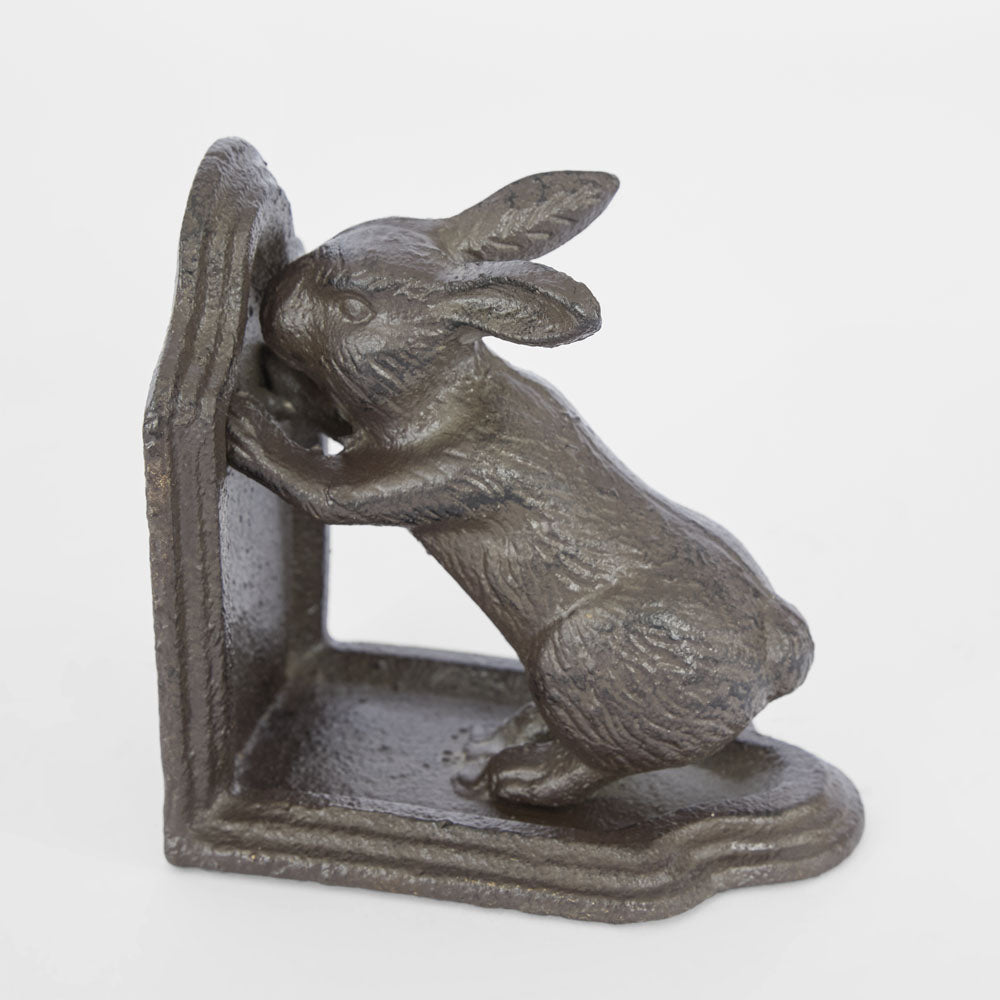 Hugo Hare Cast Iron Book Ends