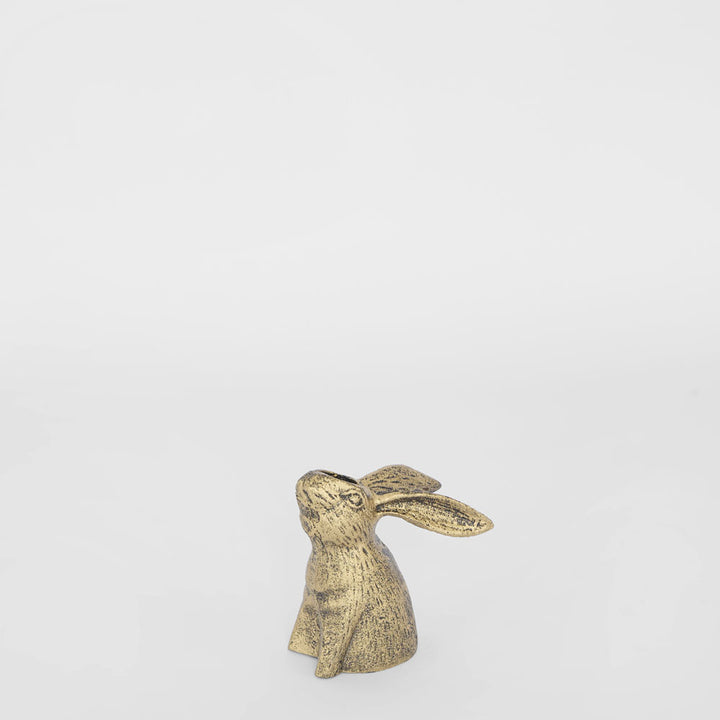 Heritage Hare Candle Holder Gold