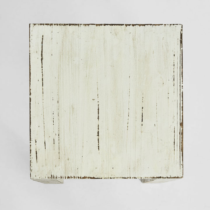 Arles Wooden Stool White