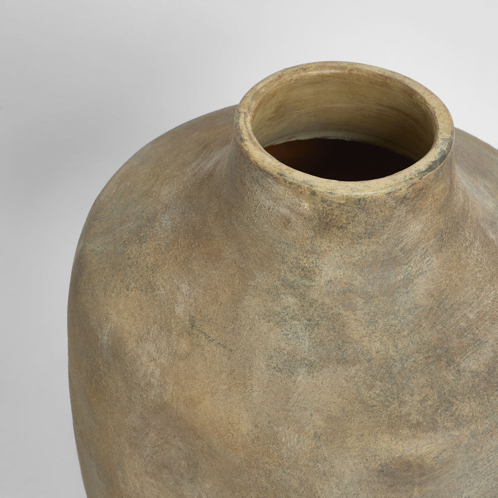 Aura Planter Tall Rustic Brown