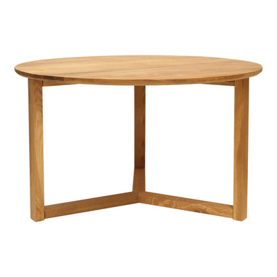 Oslo Round Oak Coffee Table Lacquered Finish