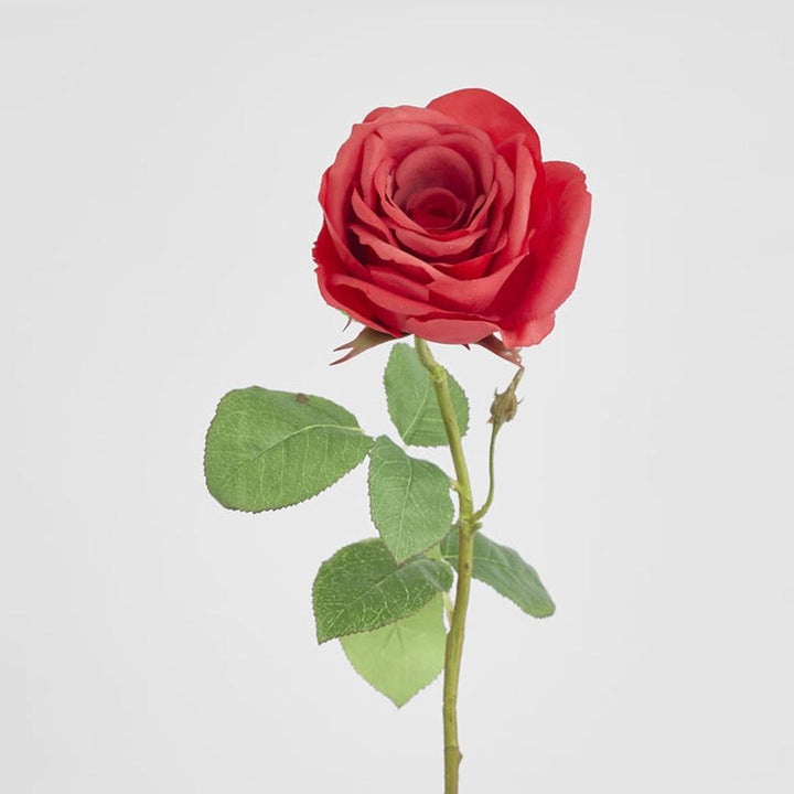Cabbage Rose Real Touch 65cm Red