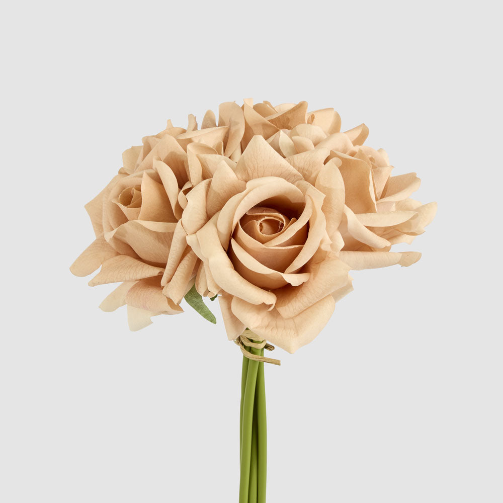 Amelia Real Touch Rose Bouquet Brown