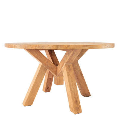 Queenstown Recycled Teak Dining Table Round 140cm
