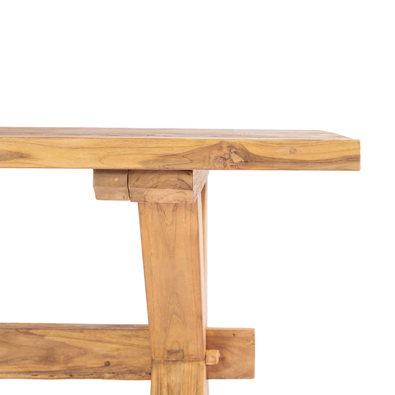 Tauranga Rustic Teak Rectangle Dining Table 300 cm