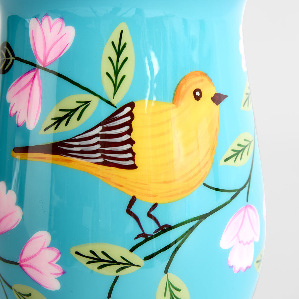 Rosella Hand Painted Jug Turquoise