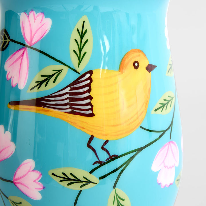 Rosella Hand Painted Jug Turquoise