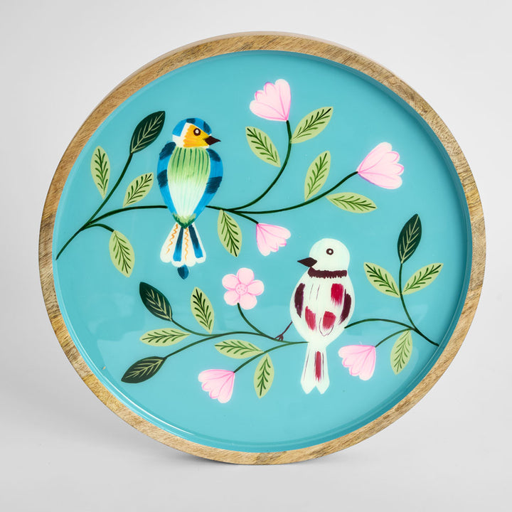 Rosella Enamel Tray Turquoise