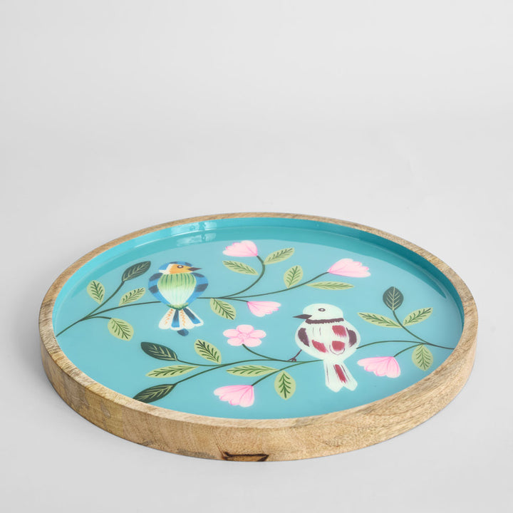 Rosella Enamel Tray Turquoise