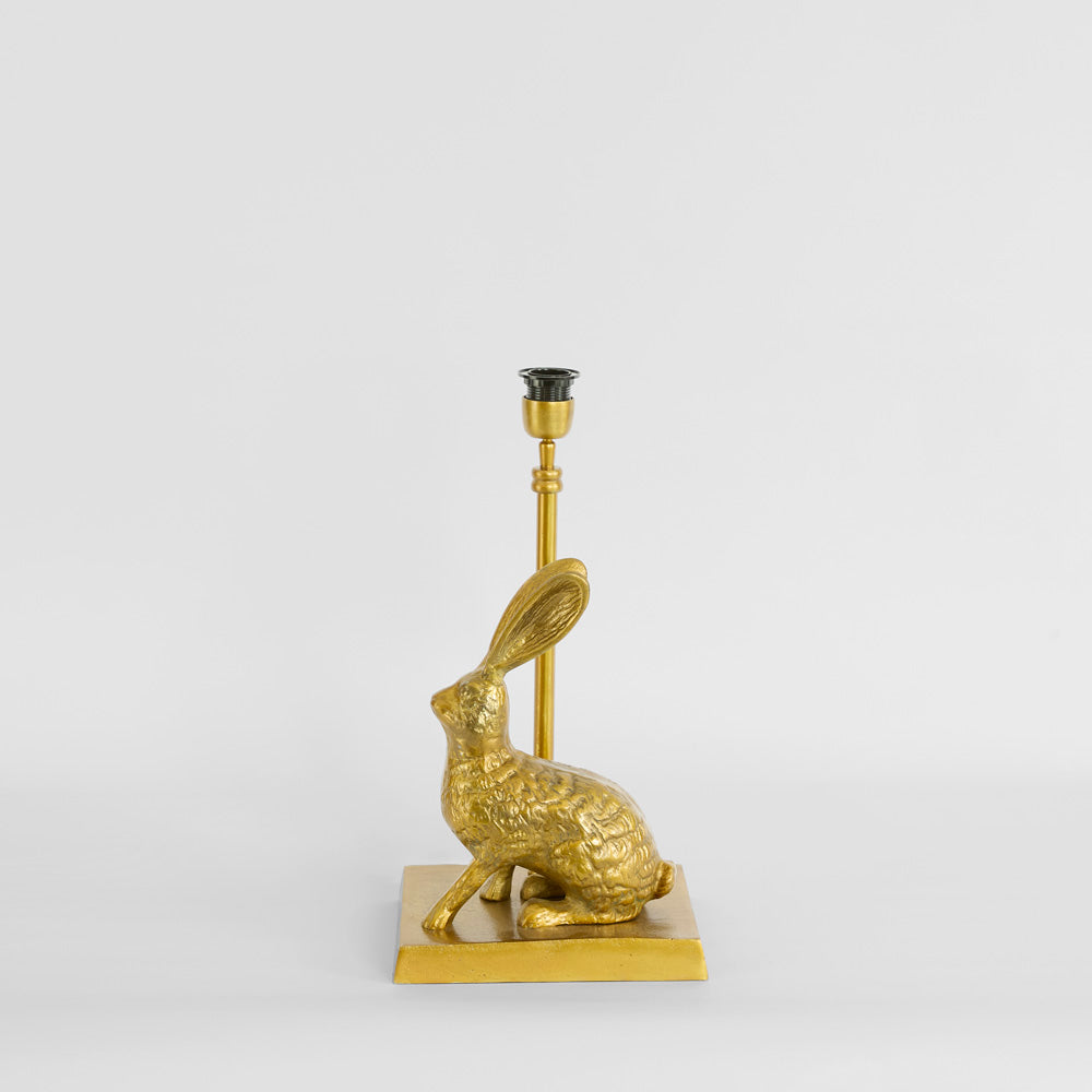 Rabbit Table Lamp Base only Antique Gold – OneWorld Collection