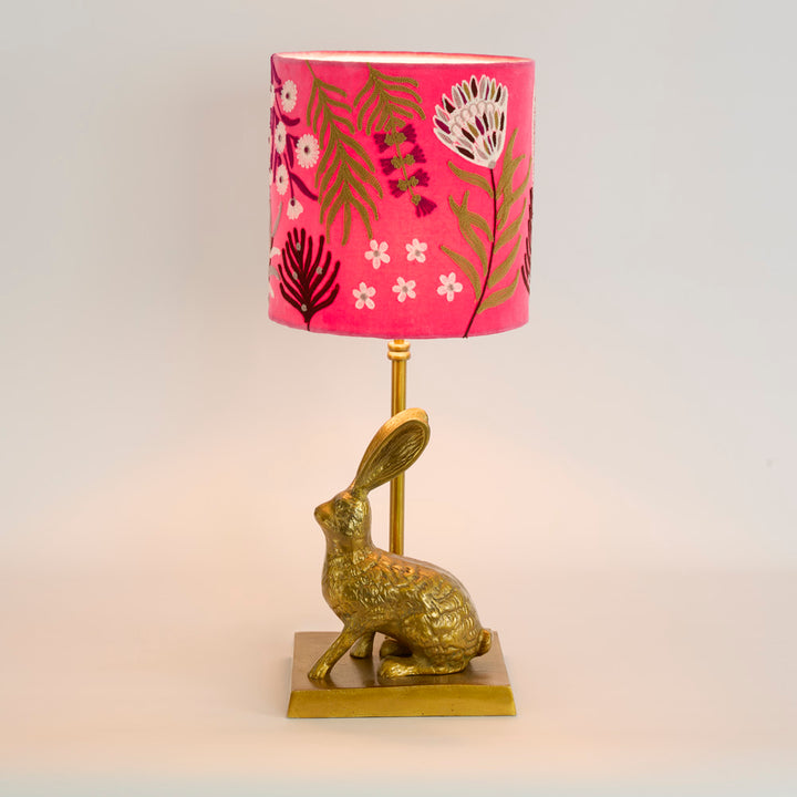 Rabbit Table Lamp Base only Antique Gold