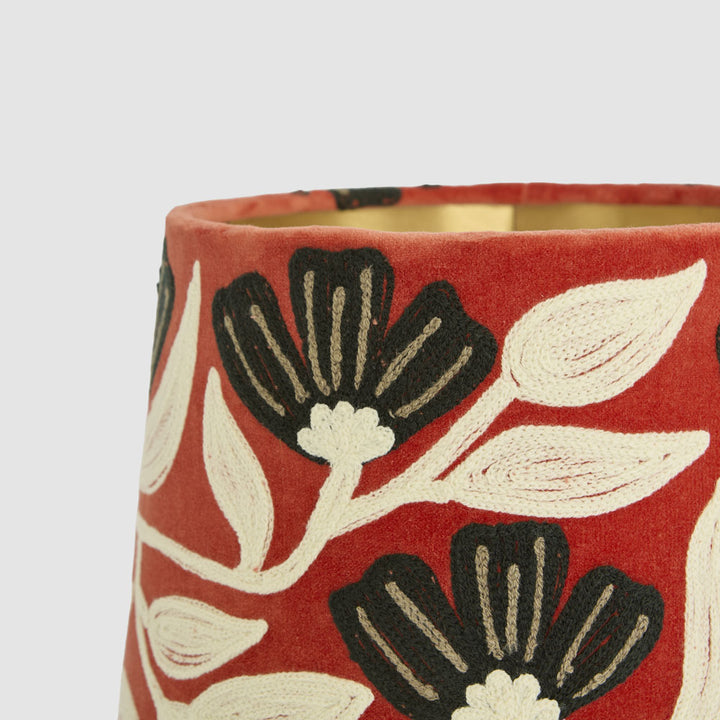 AD Daisy Velvet Tapered Shade Rust