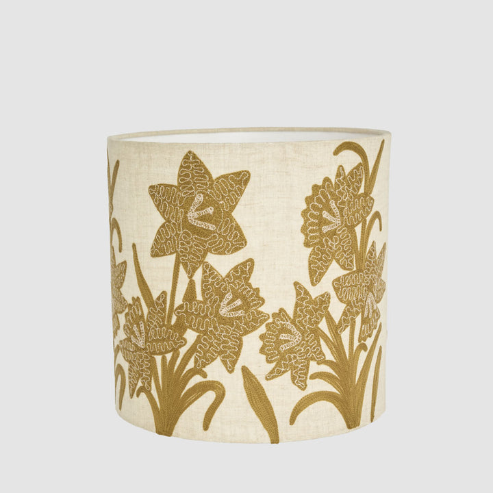 Narcissus Linen Drum Shade Butternut