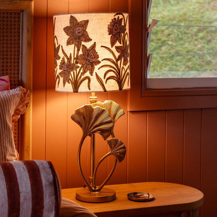 Narcissus Linen Drum Shade Butternut