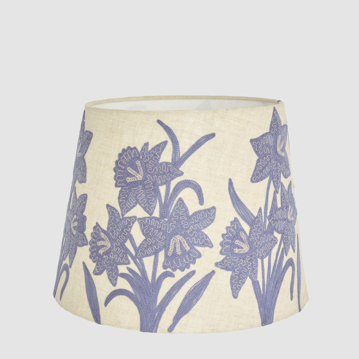 Narcissus Linen Tapered Shade Lavender