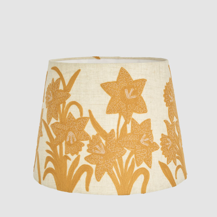Narcissus Linen Tapered Shade Yellow