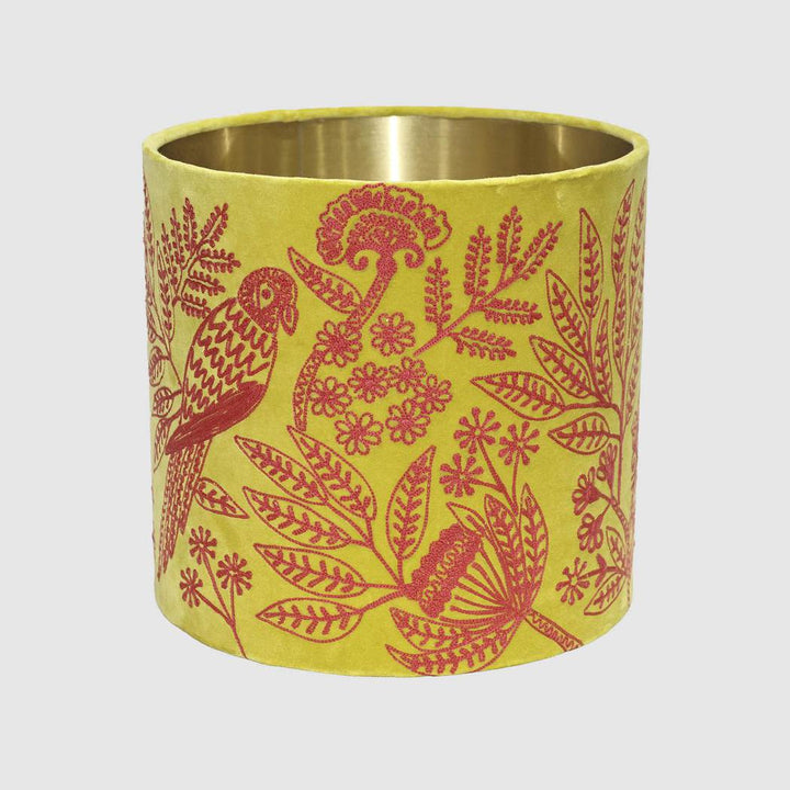 Jungle Bird Drum Shade Medium Yellow & Fushcia