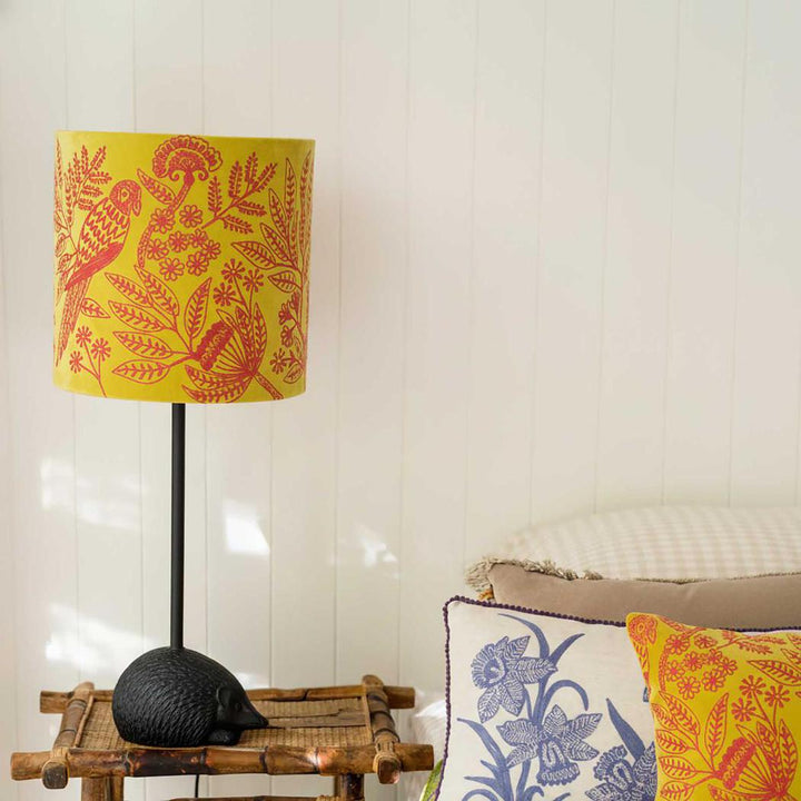 Jungle Bird Drum Shade Medium Yellow & Fushcia