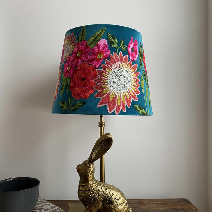 Tropical Garden Drum Shade 30x30m Teal