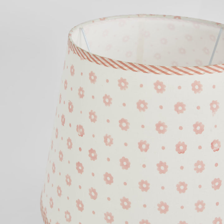 Cottage Bloom Block Print Shade Pink