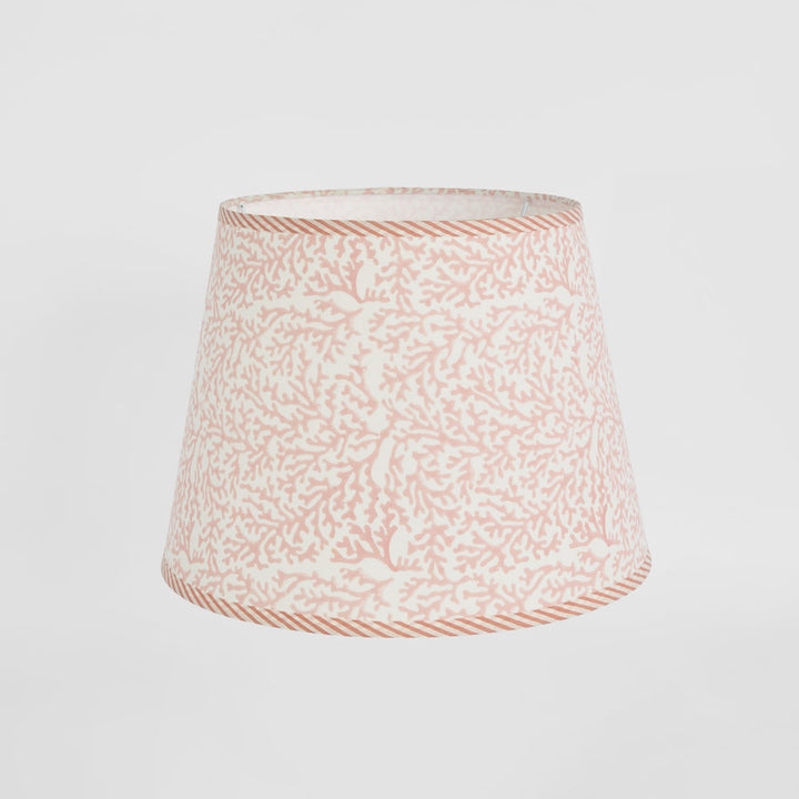 Coral Bay Block Print Tapered Shade Pink