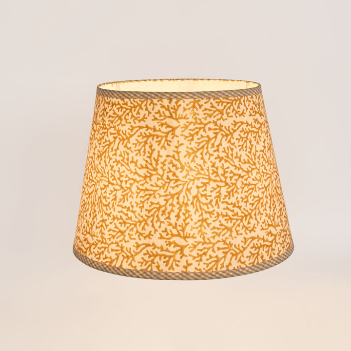 Coral Bay Block Print Tapered Shade Mustard