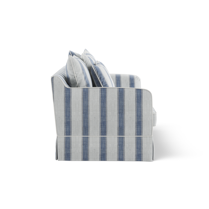 Noosa Hamptons 2 Seat Sofa Blue Sky Stripe