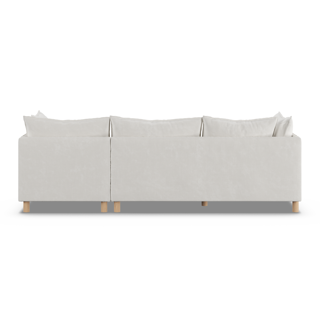 Aura 3 Seater with Chaise White