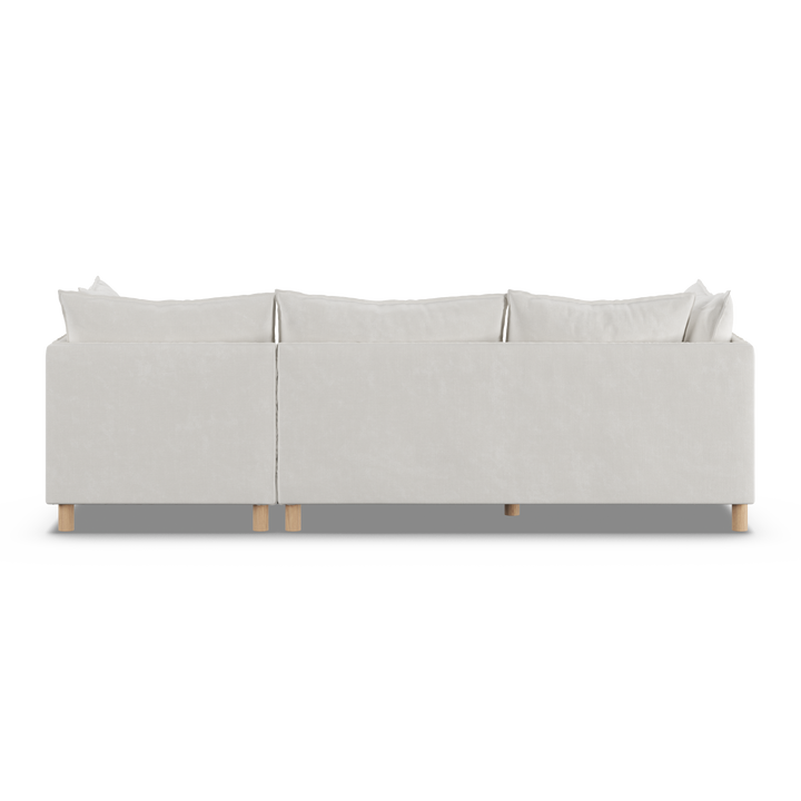 Aura 3 Seater with Chaise White