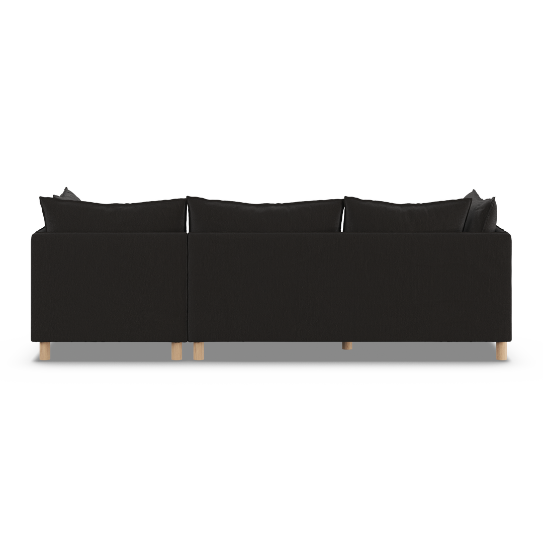 Aura 3 Seater with Chaise Charcoal