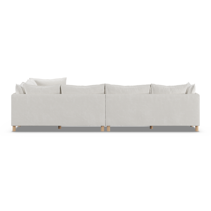 Aura 6 Seater Modular with Chaise White