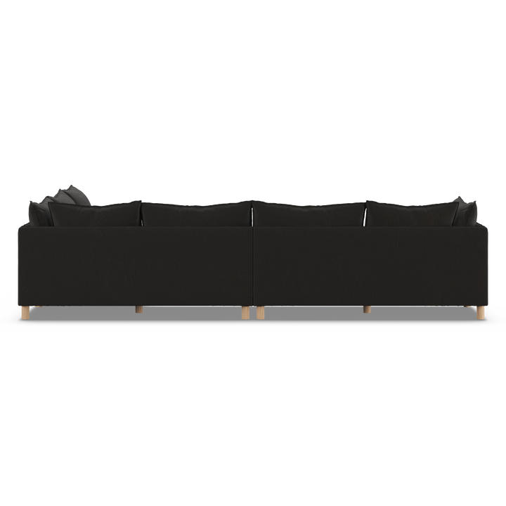 Aura 7 Seater Modular with Open End - Charcoal