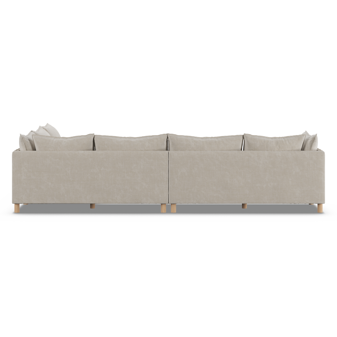 Aura 7 Seater Modular with Open End - Natural