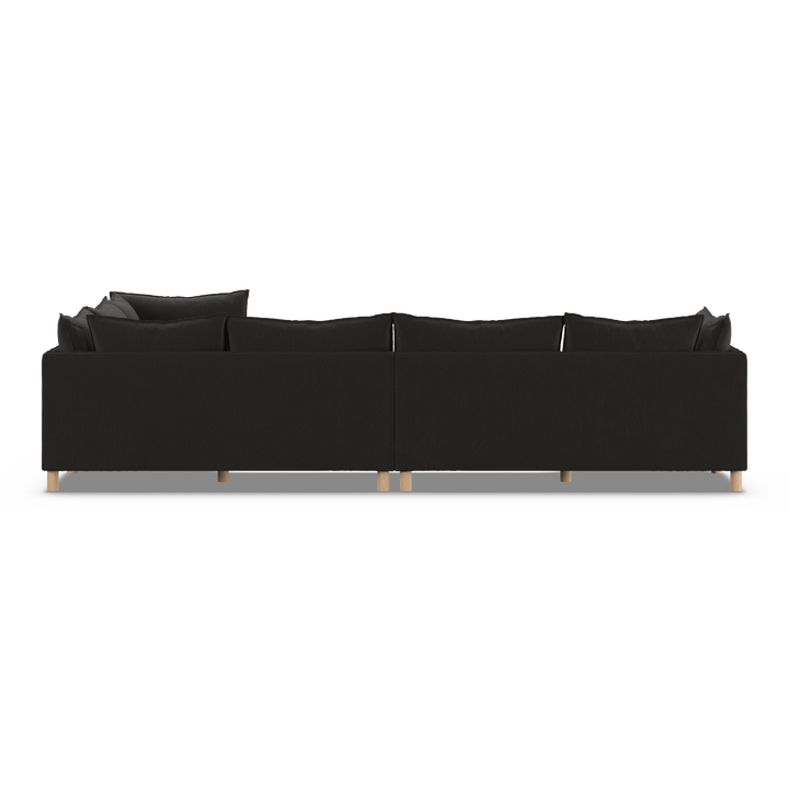 Aura 6 Seater Modular with Chaise Charcoal
